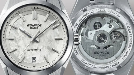 Casio Edifice EFK-100D-7ADR Men Automatic White Dial Stainless Steel Band