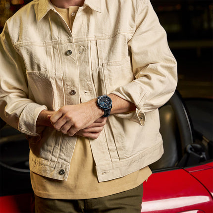 Casio Edifice EQS-940NL-1AVUDF Nighttime Drive Series Solar Chronograph Black Leather Band