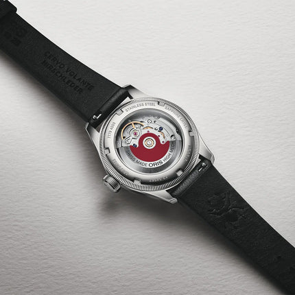 Oris Big Crown 01-754-7779-4061-07-5-19-25 Pointer Date Bullseye Multicoloured Dial Leather Strap