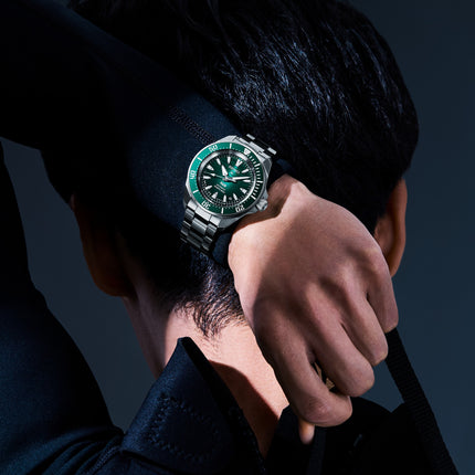 Seiko Prospex SRPL53K1 Diver Shog-Urai Emerald Green Dial Stainless Steel Strap PADI Special Edition