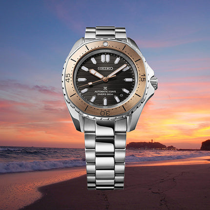 Seiko Prospex SPB485J1 Octagonal Bezel Grey Dial Stainless Steel Strap