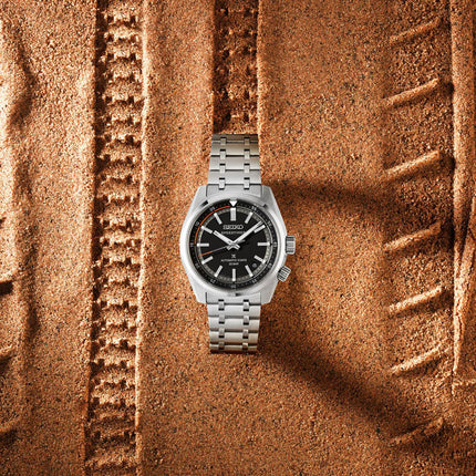 Seiko Prospex SPB515J1 Speedtimer 6R Compact Countdown In Black-Grey Contras Stainless Steel Strap