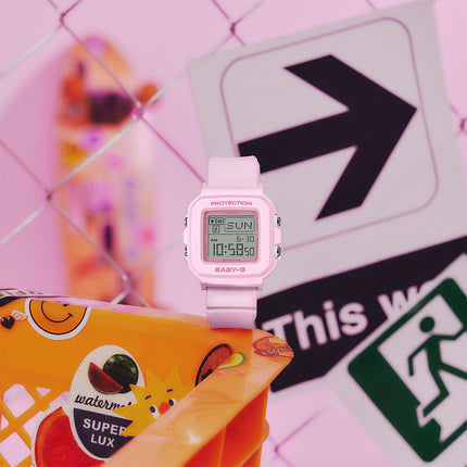 Casio Baby-G BGD-10-4DR Ladies Digital Dial Pink Resin Band