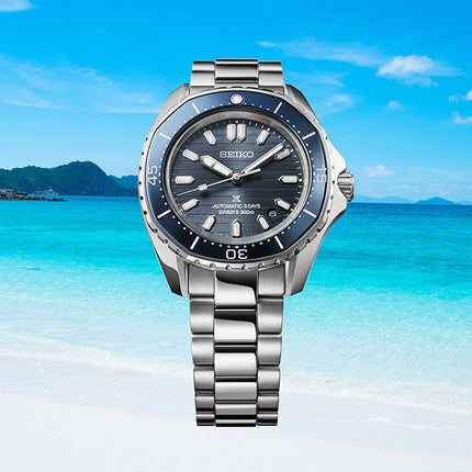 Seiko Prospex SPB483J1 Octagonal Bezel Blue Dial Stainless Steel Strap