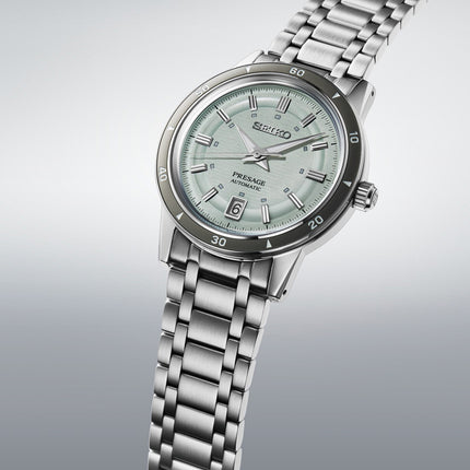 Seiko Presage SRPL71J1 Style60s Ice Green Dial Stainless Steel Strap