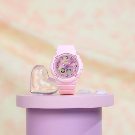 Casio Baby-G BGA-280TD-4ADR Tie Dye Digital Analog Dial Pink Resin Band
