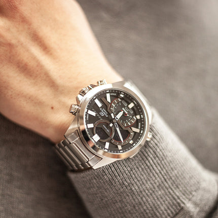 Casio Edifice ECB-30D-1ADF Smartphone Link Model Digital Analog Dial Stainless Steel Band