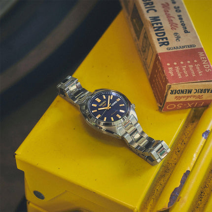 Seiko 5 Sport SRE021K1 Hebitama SNXS Series Ladies Denim Blue Dial Stainless Steel Strap
