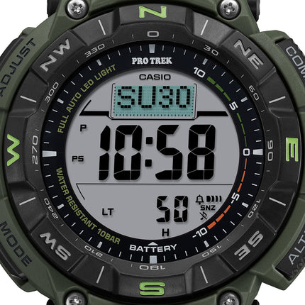 Casio Pro Trek PRG-340B-3DR CASTLON Climber Line Digital Dial Green Nylon Band