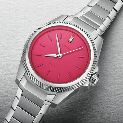 Oris ProPilot X Miss Piggy Edition 01-531-7796-4158-07-8-17-05LC Pink Dial Stainless Steel Strap