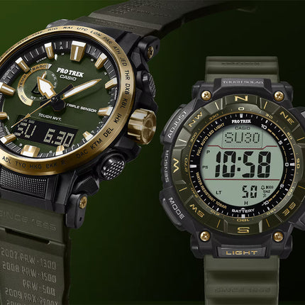 Casio Pro Trek PRW-61ANS-3DR Tough Solar Green Resin Band Unite With Nature 30th Anniversary
