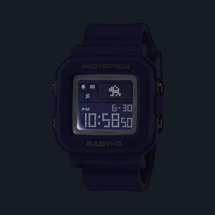 Casio Baby-G + Plus BGD-10K-6DR 30th Anniversary Digital Dial Purple Resin Band + Case Holder Set 