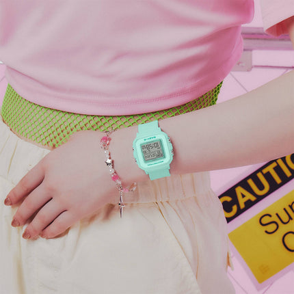 Casio Baby-G BGD-10-3DR Ladies Digital Dial Light Green Resin Band