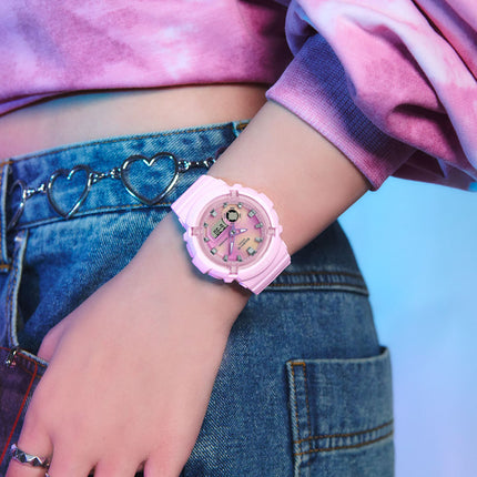 Casio Baby-G BGA-280TD-4ADR Tie Dye Digital Analog Dial Pink Resin Band