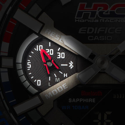 Casio Edifice ECB-2000HR-1ADR Honda Racing Collaboration Digi Analog Dial Alcantara Polyester Band