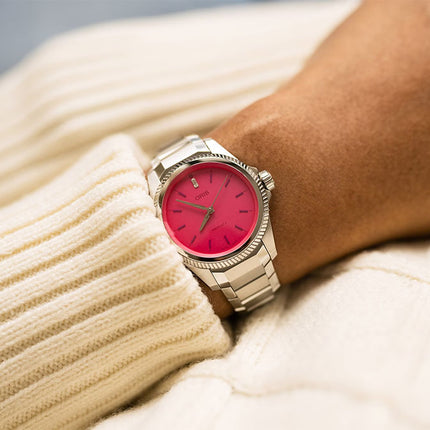 Oris ProPilot X Miss Piggy Edition 01-531-7796-4158-07-8-17-05LC Pink Dial Stainless Steel Strap