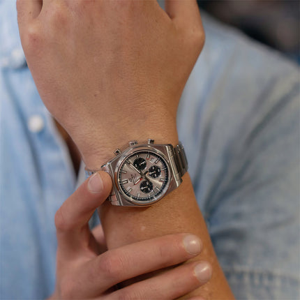Casio Edifice EFB-730D-7AVUDF Men Chronograph Panda Dial Stainless Steel Band