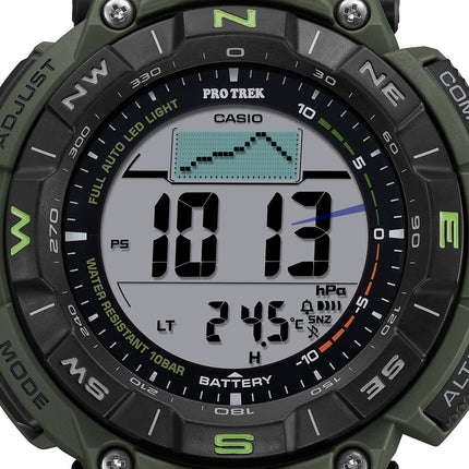 Casio Pro Trek PRG-340B-3DR CASTLON Climber Line Digital Dial Green Nylon Band