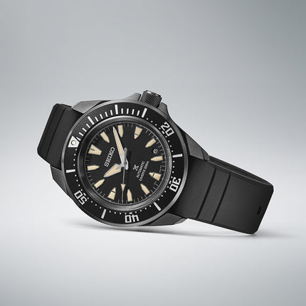 Seiko Prospex SRPL15K1 Diver Samurai Shog-Urai Black Dial Black Silicone Strap