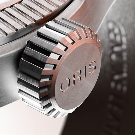 Oris ProPilot 01-733-7805-4163-07-8-20-04LC Date Textured Grey Dial Stainless Steel