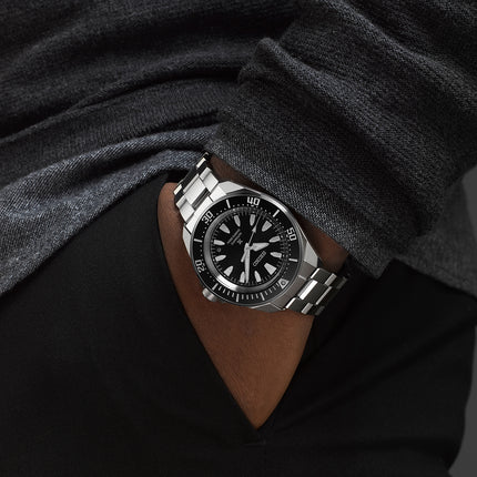 Seiko Prospex SRPL13K1 Diver Samurai Shog-Urai Black Dial Stainless Steel Strap