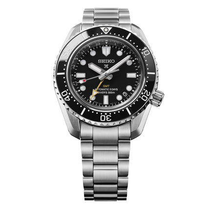 Seiko Prospex HBC002J1 Baby Marinemaster GMT Divers 300M Black Dial Stainless Steel Strap