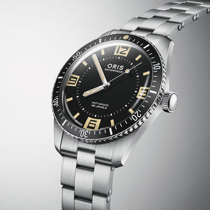 Oris Divers 01-733-7772-4034-Set Sixty-Five 60th Anniversary Edition Stainless Steel Strap