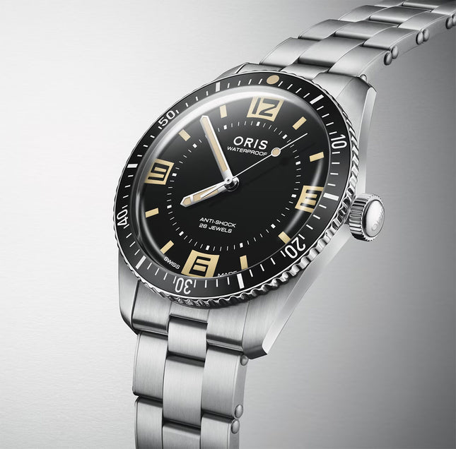 Oris Divers 01-733-7772-4034-Set Sixty-Five 60th Anniversary Edition Stainless Steel Strap