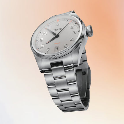 Oris ProPilot 01-733-7805-4163-07-8-20-04LC Date Textured Grey Dial Stainless Steel