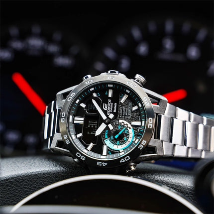 Casio Edifice ECB-40DB-1ADF Sospensione Digital Analog Dial Stainless Steel Band