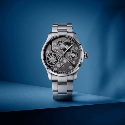 MIDO Multifort M038.605.11.060.00 Mechanical Anthracite Dial St Steel + Extra Strap Limited Edition