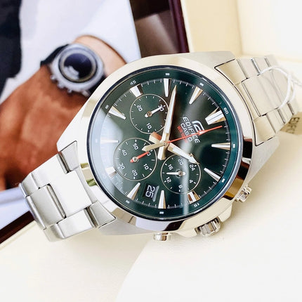 Casio Edifice EFV-630D-3AVUDF Chronograph Green Dial Stainless Steel Band