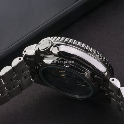 Seiko 5 Sports SSK035K1 SKX Series Automatic GMT Sprite Green Black Dial Stainless Steel Strap