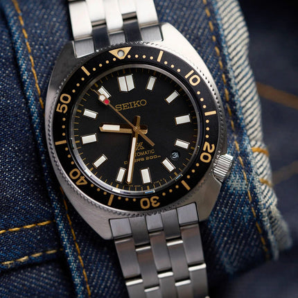 Seiko Prospex SPB315J1 Heritage Re-Interpretation Slim Willard Black Dial Stainless Steel Strap