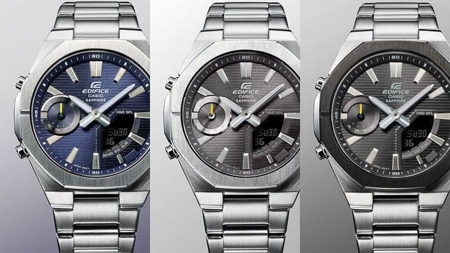 Casio Edifice ECB-S10D-8ADF Smartphone Link Model Grey Digital Analog Dial Stainless Steel Band