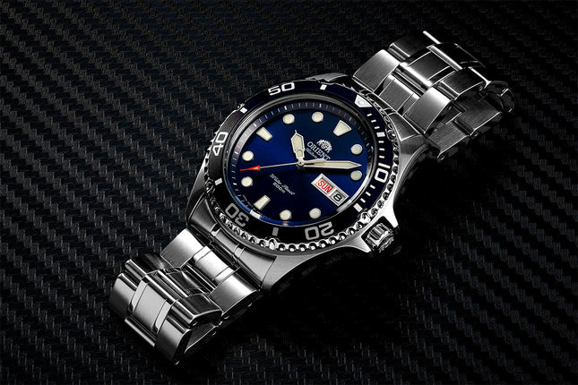Orient Sports TAA02005D Automatic Men Blue Dial Stainless Steel Strap