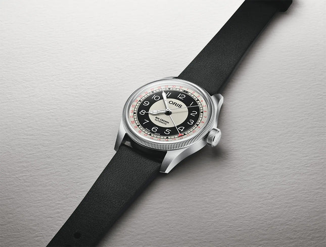 Oris Big Crown 01-754-7779-4061-07-5-19-25 Pointer Date Bullseye Multicoloured Dial Leather Strap