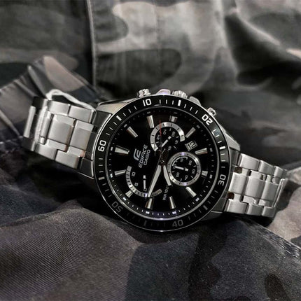 Casio Edifice EFR-552D-1AVUDF Chronograph Black Dial Stainless Steel Band