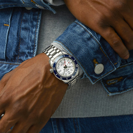Seiko Prospex SPB519J1 1968 Heritage Diver’s GMT 60th Anniversary Silvery White Dial St Steel Strap
