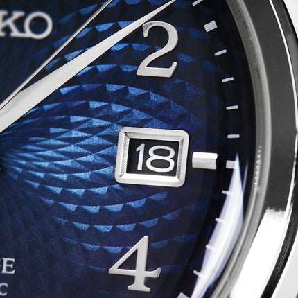 Seiko Presage SRPE43J1 Cocktail Old Clock Blue Dial Dark Blue Leather Strap