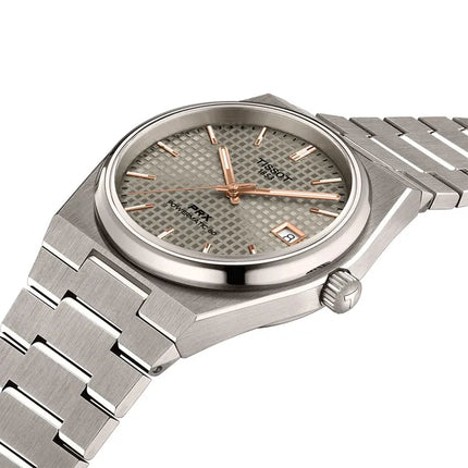 Tissot PRX 38mm T-Classic T137.807.44.061.00 Men Anthracite Dial Grey Titanium Strap
