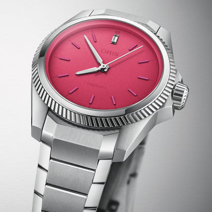 Oris ProPilot X Miss Piggy Edition 01-531-7796-4158-07-8-17-05LC Pink Dial Stainless Steel Strap