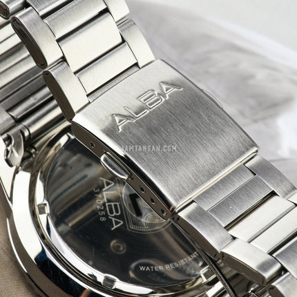Alba Active AT3J37X1 Men Chronograph Black Dial Stainless Steel Strap