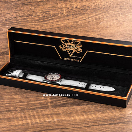 Seiko 5 Sports SRPF19K1 Street Fighter Ryu Unshakeable Fist Nylon-Leather Strap Limited Edition
