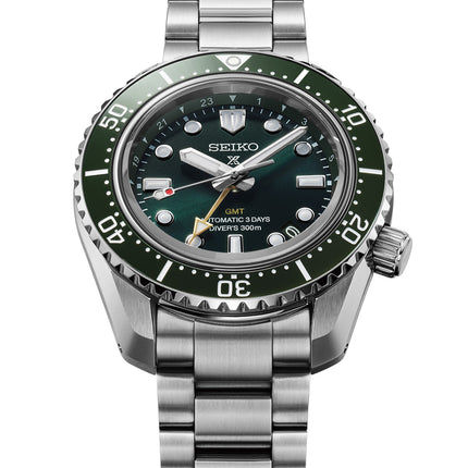 Seiko Prospex HBC001J1 Baby Marinemaster GMT Divers 300M Green Dial Stainless Steel Strap