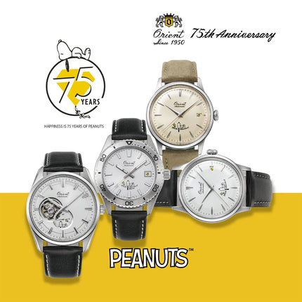 Orient Classic RA-AC0M16S Bambino X Peanuts 75th Anniversary Leather Strap Limited Edition