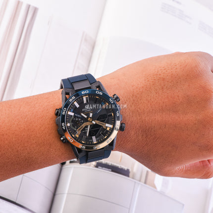 Casio Edifice ECB-2000NP-1ADF Nighttime Drive Series Digital Analog Dial Black Resin Band