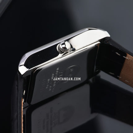 Alba Fashion AH7DH5X1 Ladies Black Dial Black Leather Strap