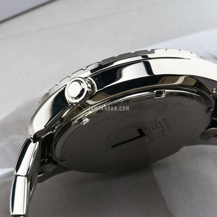 Alba Active AG8K33X1 Men Black Dial Stainless Steel Strap