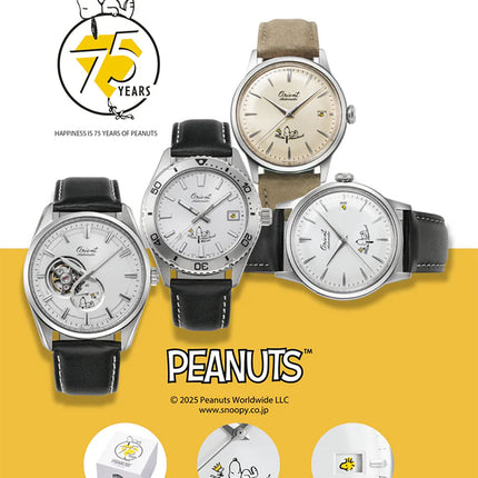 Orient Classic RA-AC0M17G Bambino X Peanuts 75th Anniversary Leather Strap Limited Edition